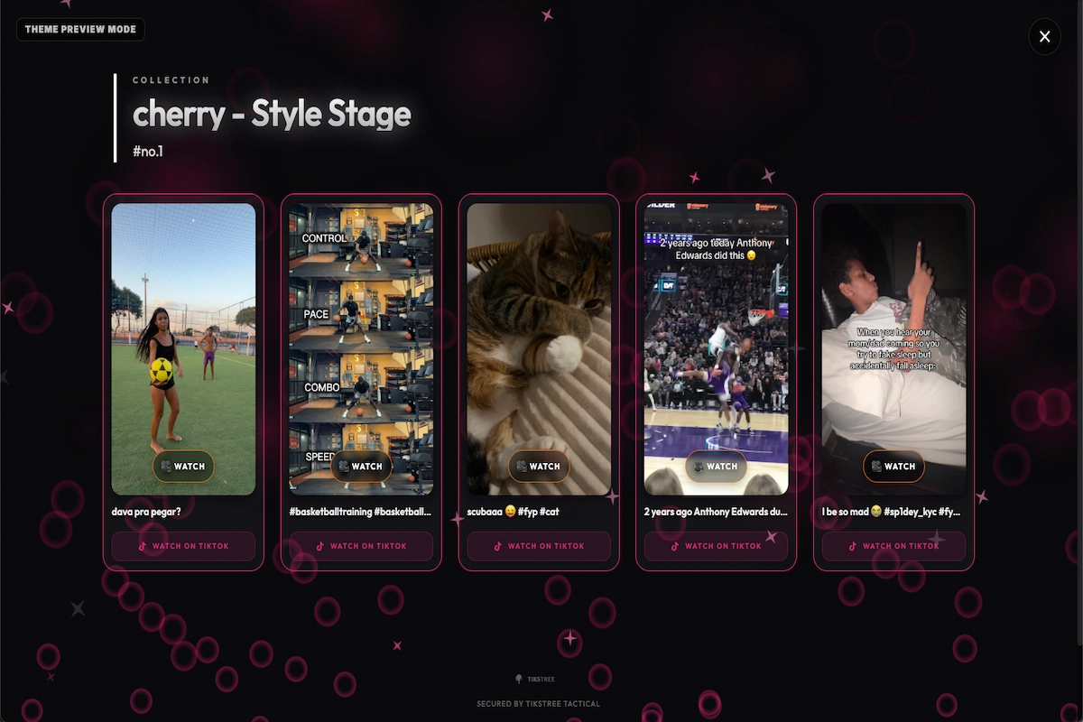 Cherry theme preview