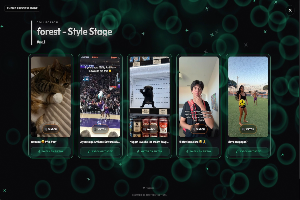 Forest theme preview